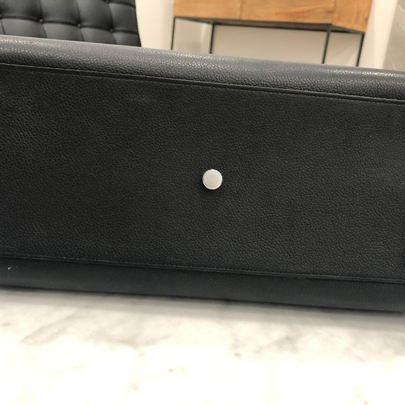 Saint Laurent YSL Black Grained Leather Small Sac de Jour Top Handle w/ Strap - Picture 6 of 12